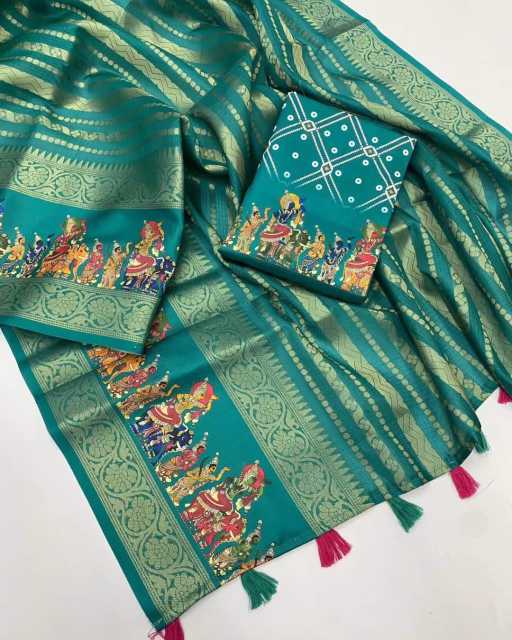 Rama Color Anupama Kota Doriya Digital Printed Saree