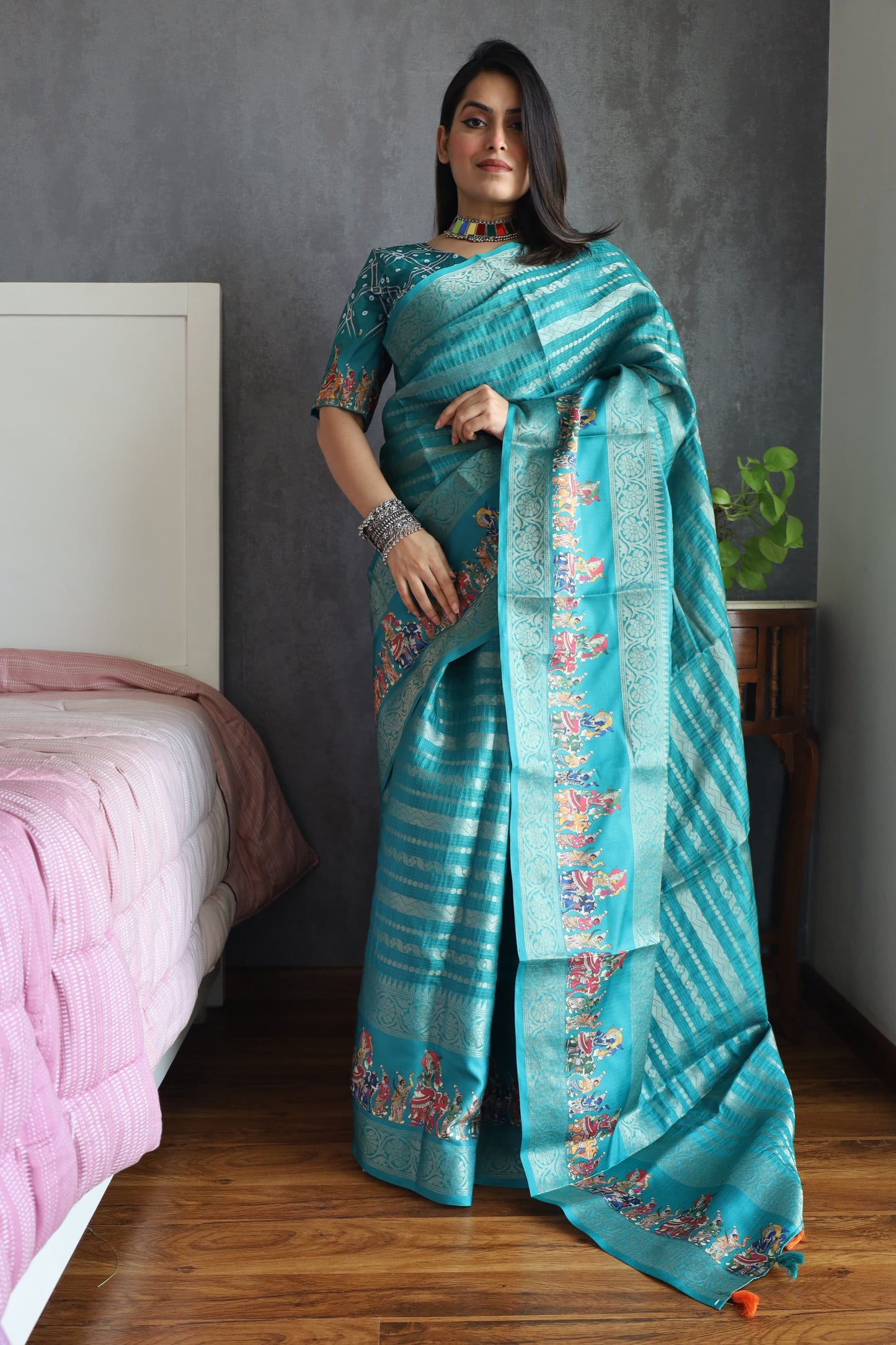 Rama Color Anupama Kota Doriya Digital Printed Saree