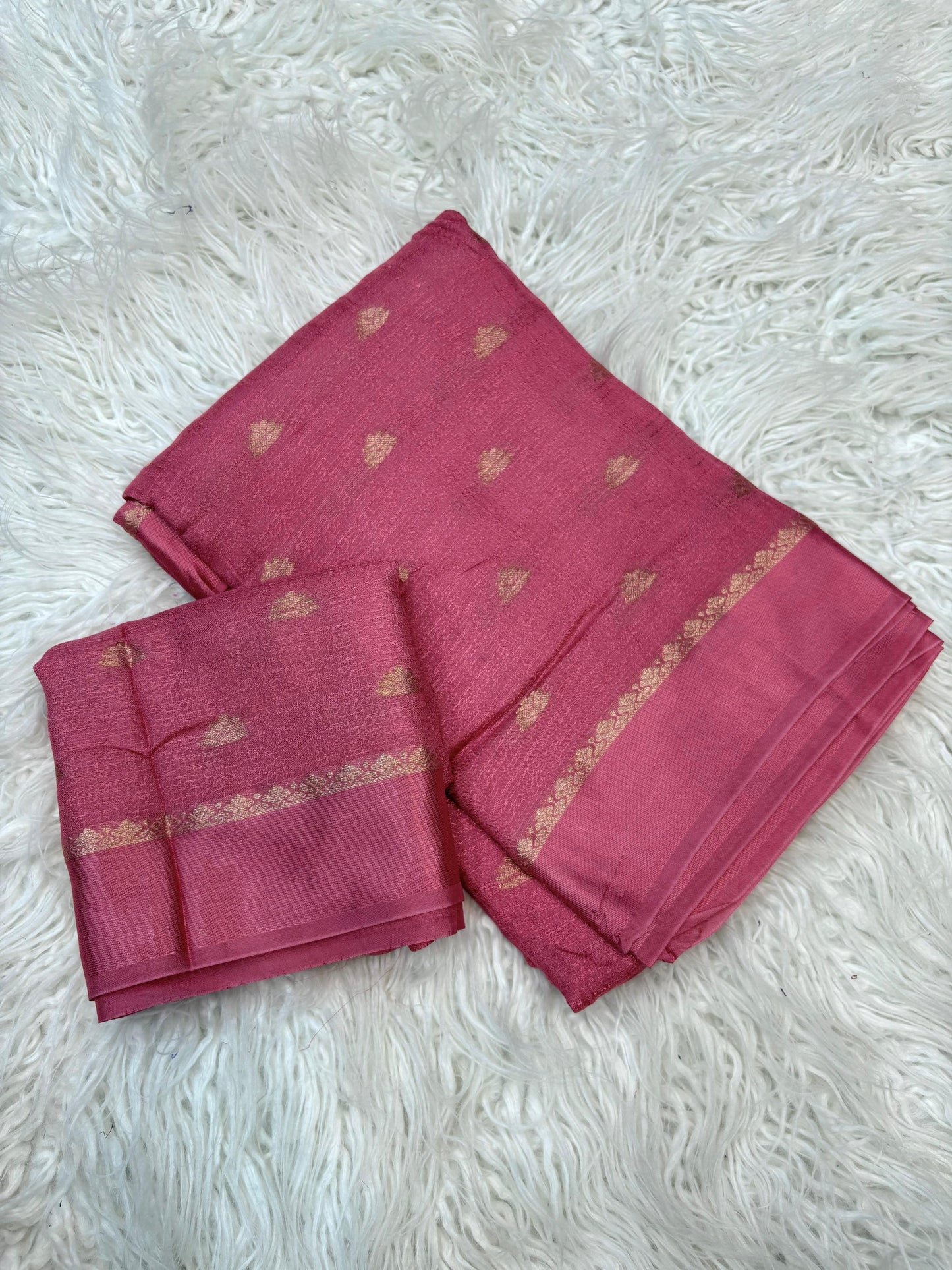 Zari Blossom Peach Silk Saree