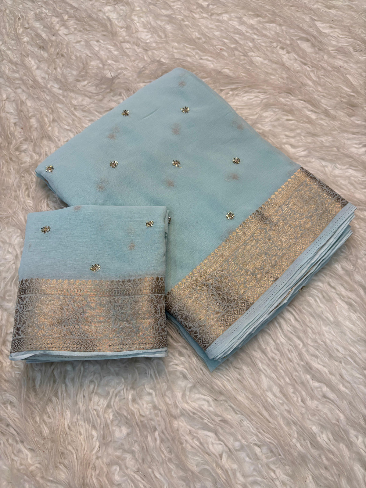 Kusum Butti - Sky Blue