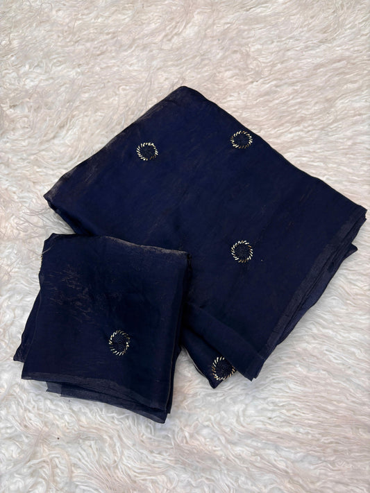 Spiral Grace - Navy Blue