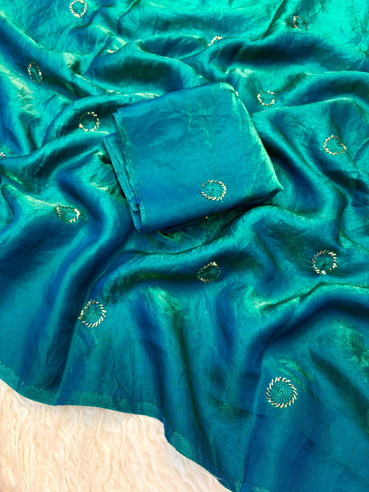 Spiral Grace - Teal Blue