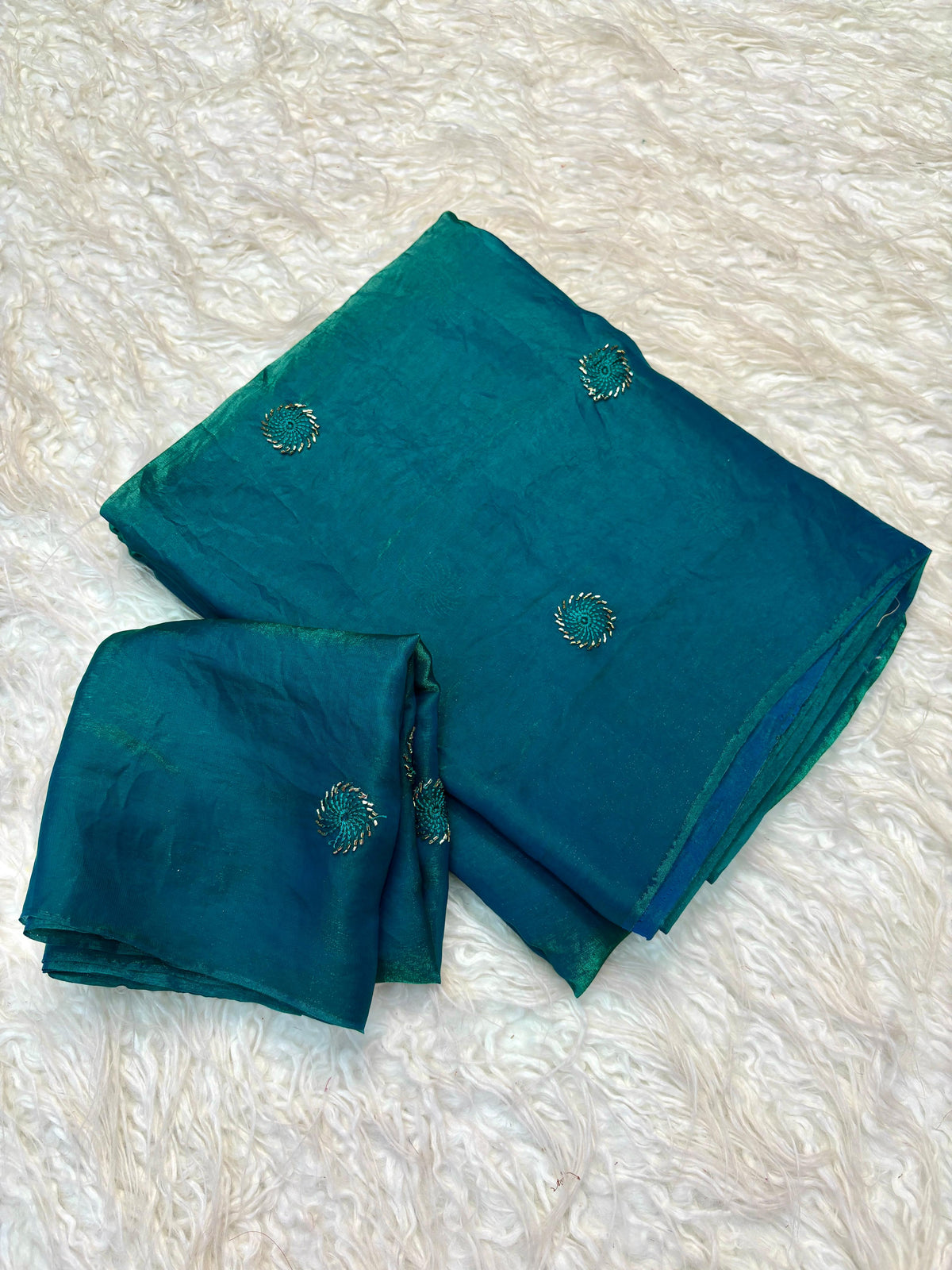 Spiral Grace - Teal Blue
