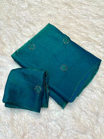 Spiral Grace - Teal Blue