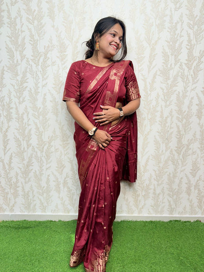 Indrani - Heritage Elephant Motif Saree