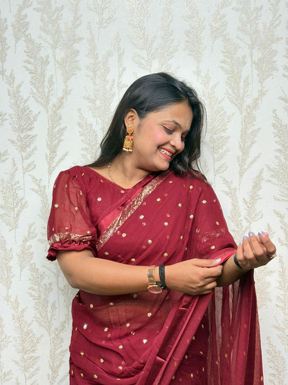 Indrani - Heritage Elephant Motif Saree