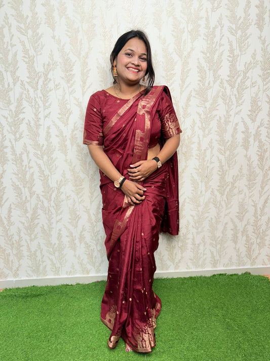 Indrani - Heritage Elephant Motif Saree