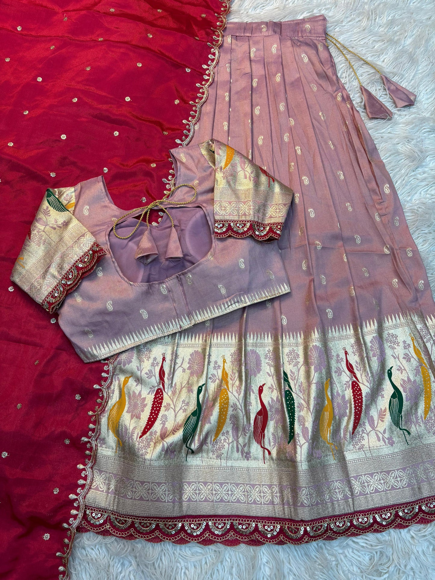 Morbagh Lavender-Rani Zari Lehenga