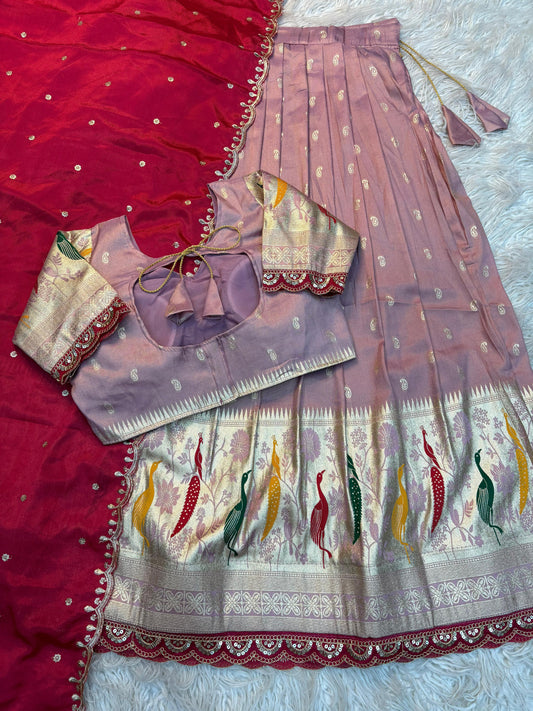 Morbagh Lavender-Rani Zari Lehenga